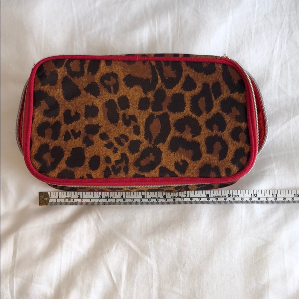Nwot Leopard Print Makeup Case - image 6
